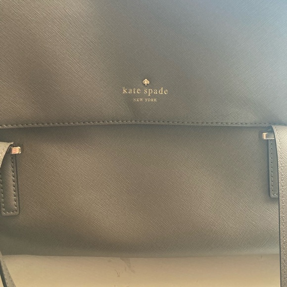 Rare ! Kate Spade Grey Leather Shoulder Bag - Picture 11 of 11